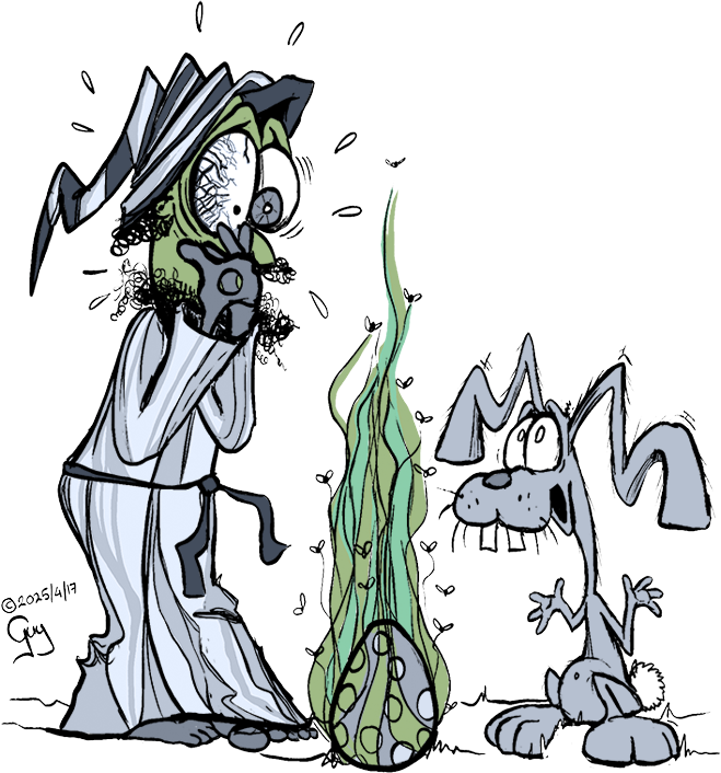 Gzuz, a rotten egg, and the Easter Bunny
