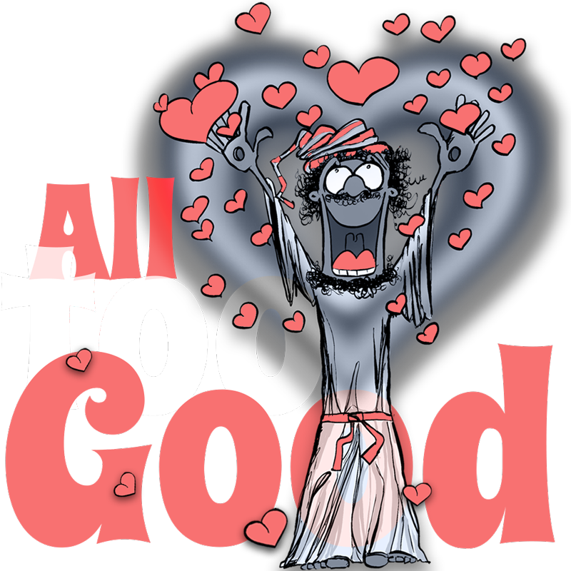 Gzuz depicted as Omnibenevolent God - the All-Too-Good God
